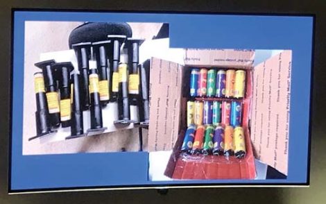 Police confiscate aerial fireworks sent in the mail
